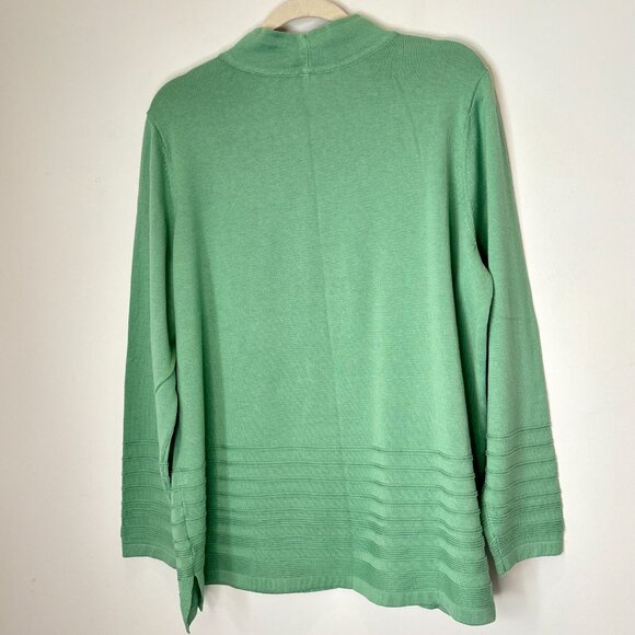 Isaac Mizrahi Pullover Mock Neck Sweater Tunic Kangaroo Pocket Size XL *D20 - Picture 9 of 16